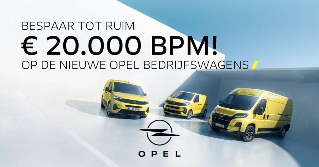 Opel nieuwe bedrijfswagen extra voordelig